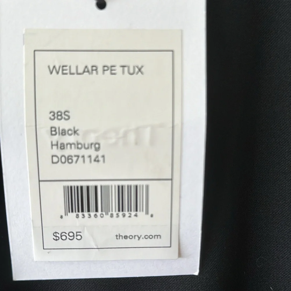 NWT Theory Men’s Tuxedo Jacket size 38 S - Picture 9 of 10